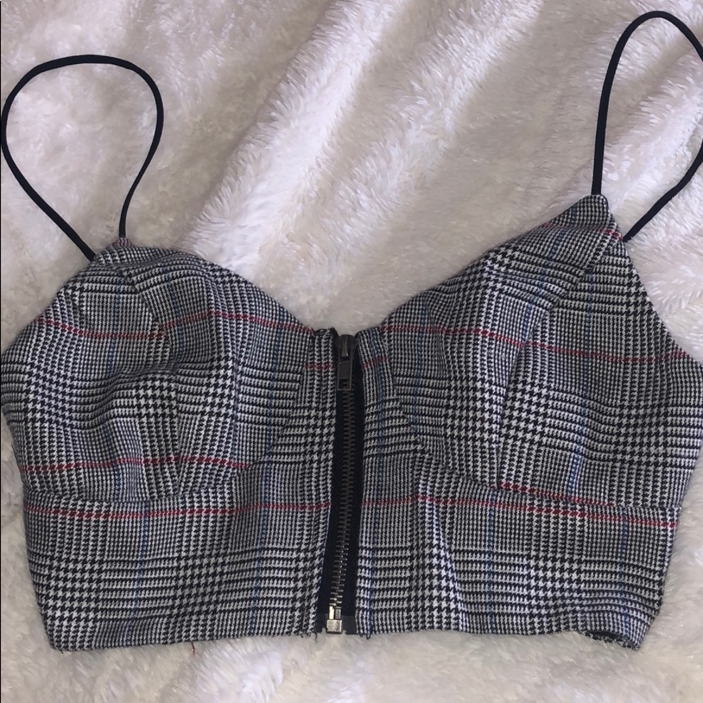 NWOT LF PLAID TOP
